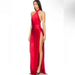 Retrofete jagger dress in fiery red